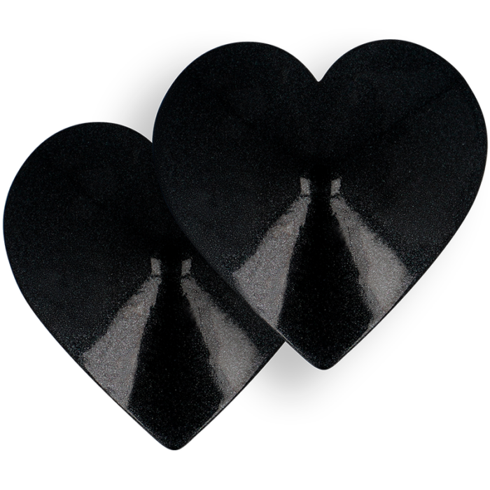 COQUETTE CHIC DESIRE - CUBRE PEZONES METAL CORAZONES NEGROS - CandyHot - Foto 3