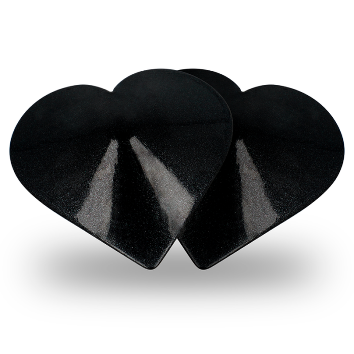 COQUETTE CHIC DESIRE - CUBRE PEZONES METAL CORAZONES NEGROS - CandyHot - Foto 4