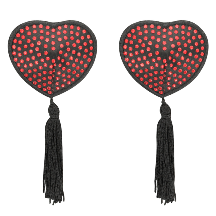 COQUETTE CHIC DESIRE - CUBRE PEZONES ROJO / NEGRO - CandyHot - Foto 3