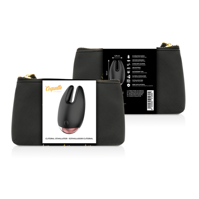 COQUETTE CHIC DESIRE - ESTIMULADOR CLÍTORIS NEGRO / GOLD - CandyHot - Foto 2