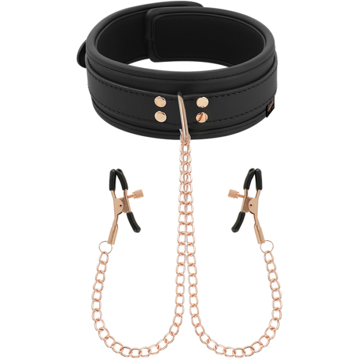 COQUETTE CHIC DESIRE - FANTASY COLLAR CON PINZAS PEZONES CON FORRO DE NEOPRENO - CandyHot - Foto 4