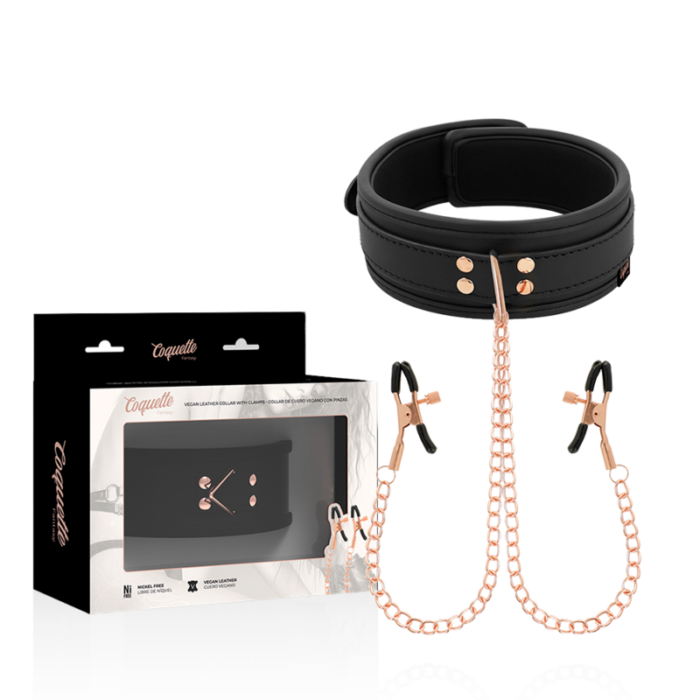 COQUETTE CHIC DESIRE - FANTASY COLLAR CON PINZAS PEZONES CON FORRO DE NEOPRENO - CandyHot - Foto 1