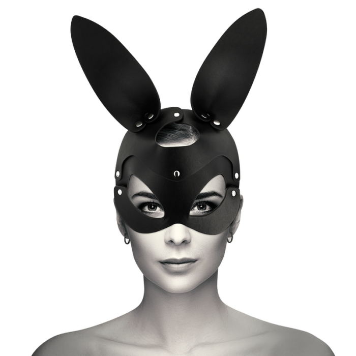 COQUETTE CHIC DESIRE - MASCARA CUERO VEGANO CON OREJAS DE CONEJO - CandyHot - Foto 2