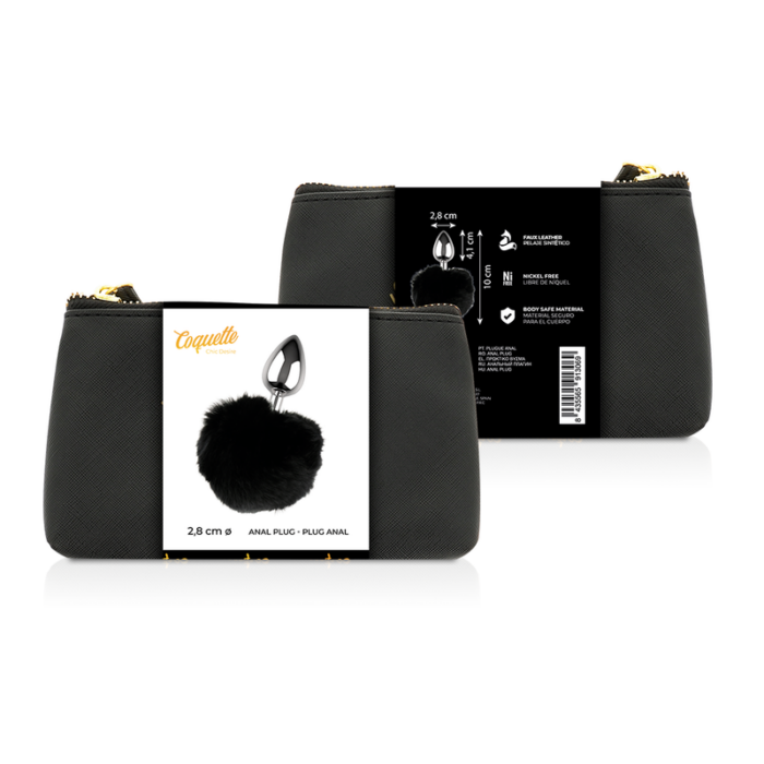 COQUETTE CHIC DESIRE - PLUG ANAL DE METAL TALLA L 2.8 x 4.1 CM - CandyHot - Foto 2