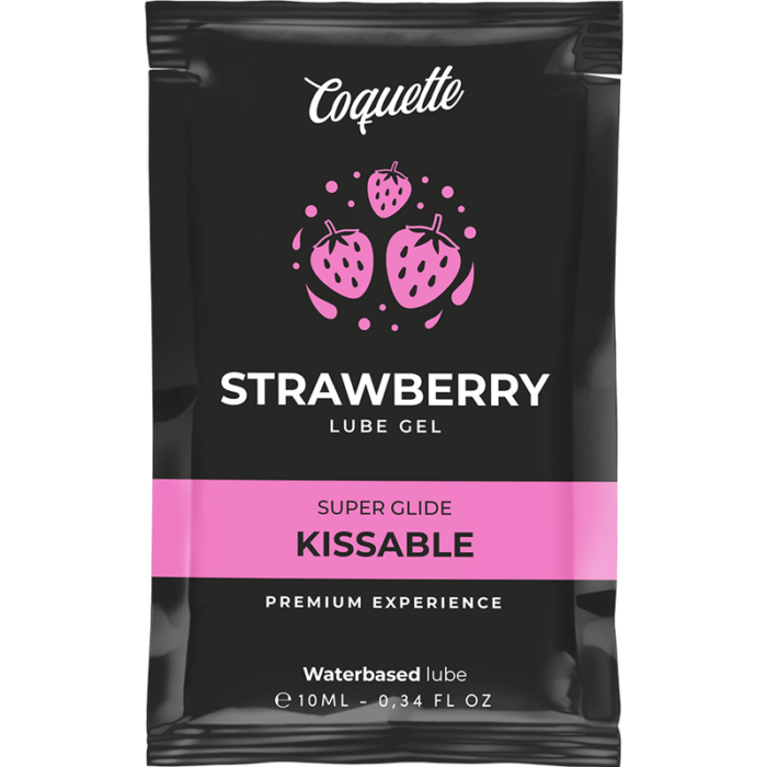 COQUETTE CHIC DESIRE - POCKET LUBRICANTE KISSABLE BASE AGUA FRESA 10 ML - CandyHot - Foto 1