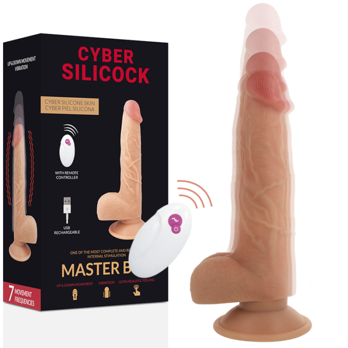 CYBER SILICOCK - REALÍSTICO CONTROL REMOTO MASTER BEN 23.88 CM -O- 4.3 CM - CandyHot - Foto 1