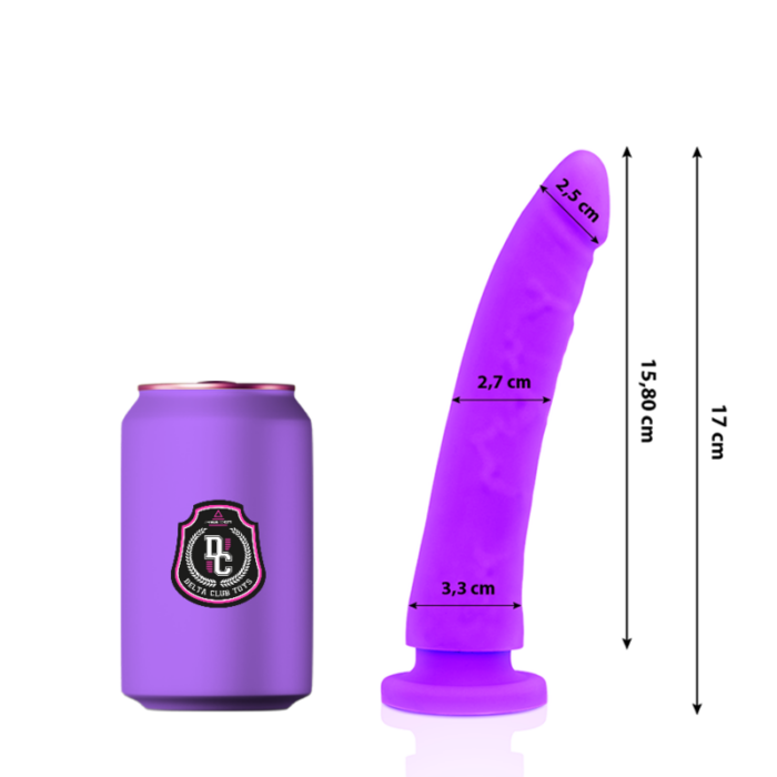 DELTA CLUB - DILDO REALISTA LILA SILICONA MEDICA 17 CM -O- 3 CM - CandyHot - Foto 1