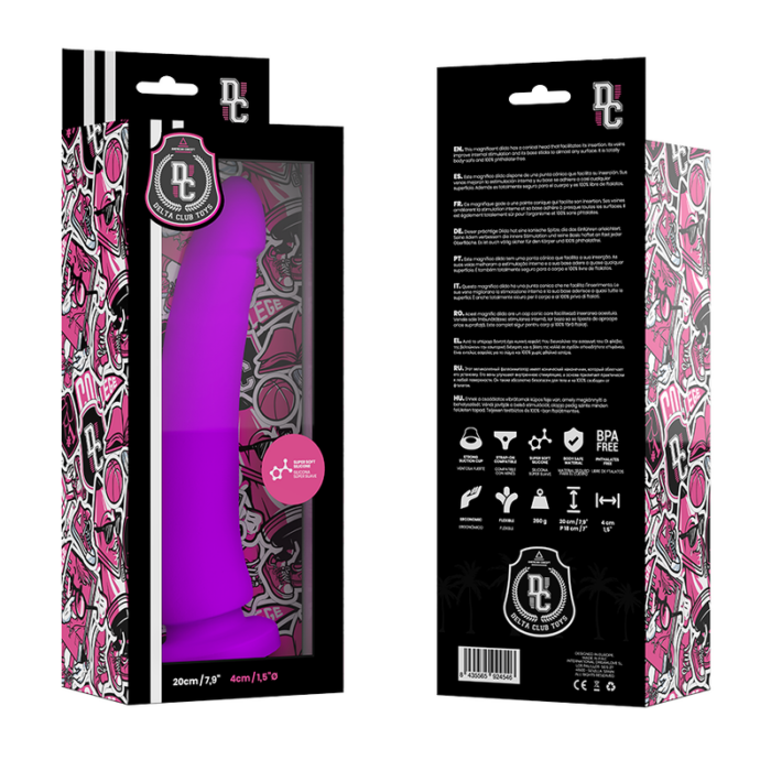 DELTA CLUB - DILDO REALISTA LILA SILICONA MEDICA 20 CM -O- 4 CM - CandyHot - Foto 4