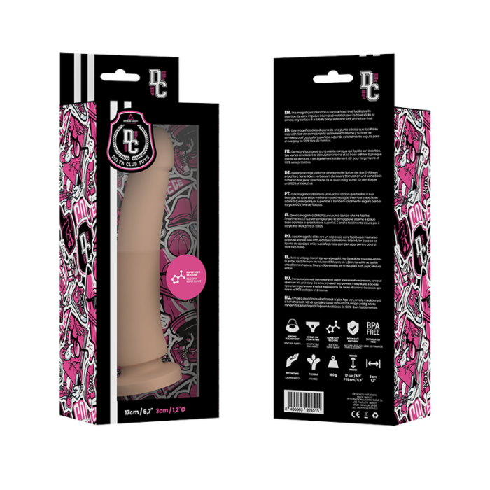 DELTA CLUB - DILDO REALISTA NATURAL SILICONA MEDICA 17 CM -O- 3 CM - CandyHot - Foto 4
