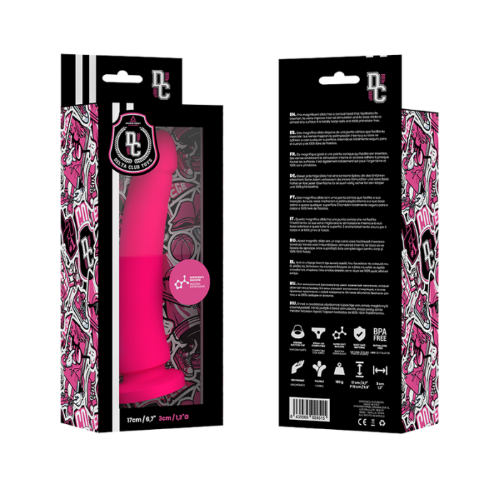 DELTA CLUB - DILDO REALISTA ROSA SILICONA MEDICA 17 CM -O- 3 CM - CandyHot - Foto 4