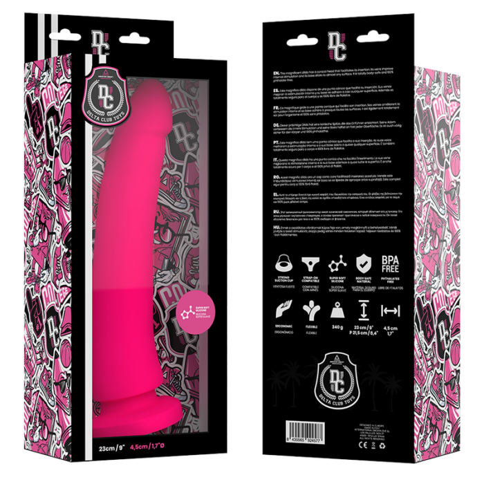DELTA CLUB - DILDO REALISTA ROSA SILICONA MEDICA 23 CM -O- 4.5 CM - CandyHot - Foto 6