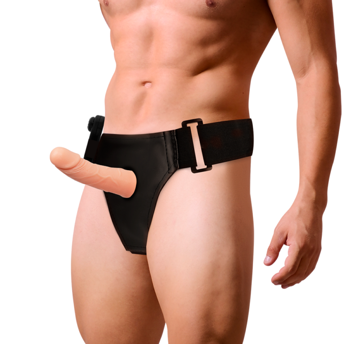 HARNESS ATTRACTION - ARNÉS  HUECO MARCOS CON VIBRADOR 15 CM -O- 5 CM - CandyHot - Foto 2