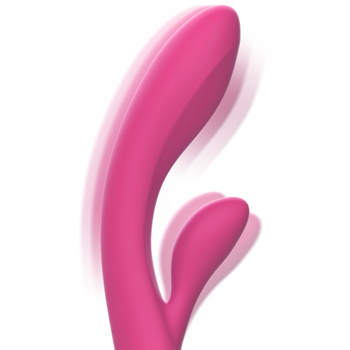INTENSE - LUIGI VIBRADOR RABBIT SILICONA LIQUIDA ROSA - CandyHot - Foto 3