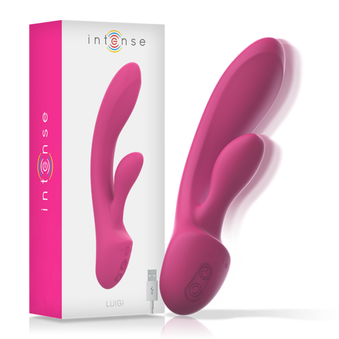 INTENSE - LUIGI VIBRADOR RABBIT SILICONA LIQUIDA ROSA - CandyHot - Foto 1