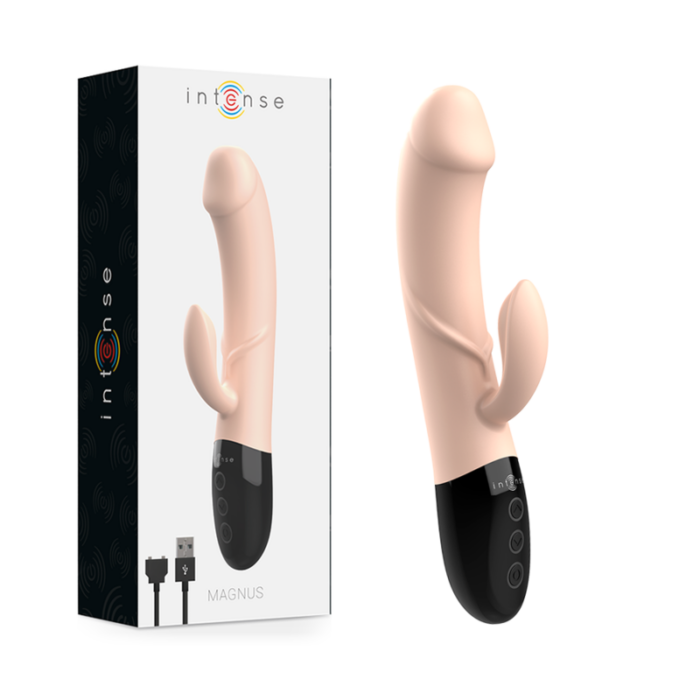 INTENSE - MAGNUS VIBRADOR RECARGABLE DUAL NATURAL - CandyHot - Foto 1