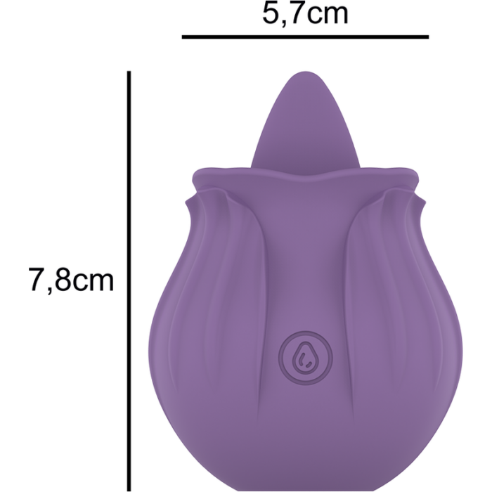 INTENSE - VIOLET ESTIMULADOR LENGUA BASE MAGNÉTICA - CandyHot - Foto 4