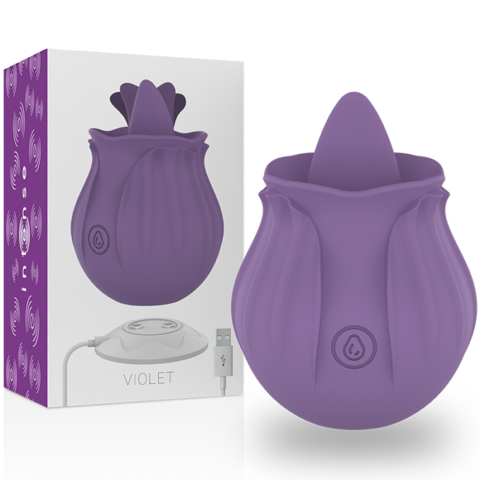 INTENSE - VIOLET ESTIMULADOR LENGUA BASE MAGNÉTICA - CandyHot - Foto 1