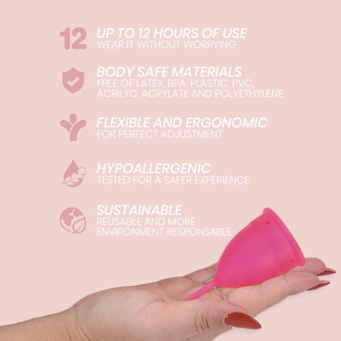 INTIMICHIC - COPA MENSTRUAL SILICONA MEDICA - TALLA S - CandyHot - Foto 5