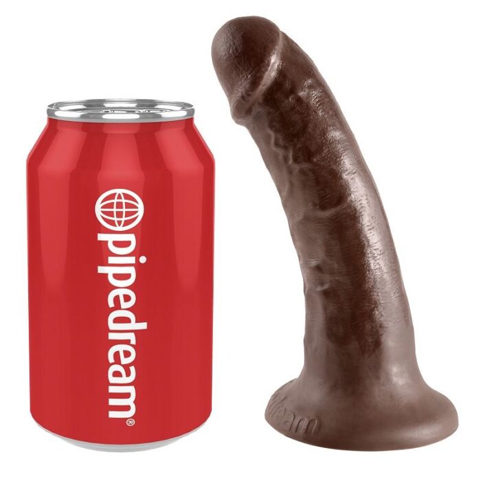 KING COCK 6" PENE MARRÓN 15.2 CM - CandyHot - Foto 3