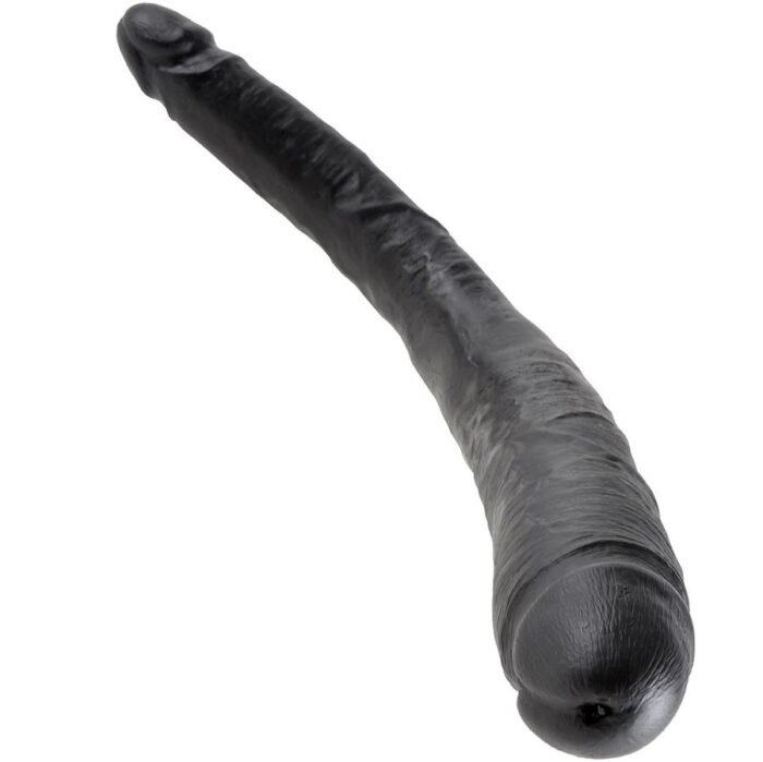 KING COCK DILDO DOBLE NEGRO 40.6 CM - CandyHot - Foto 2
