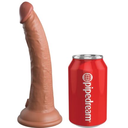 KING COCK - ÉLITE DILDO REALÍSTICO SILICONA 17.8 CM CARAMELO - CandyHot - Foto 1