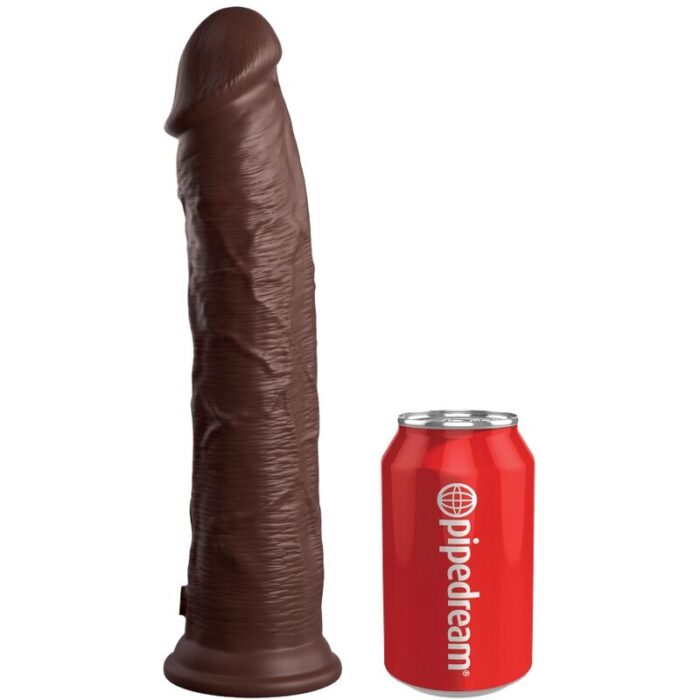 KING COCK - ÉLITE DILDO REALÍSTICO SILICONA 28 CM MARRON - CandyHot - Foto 1