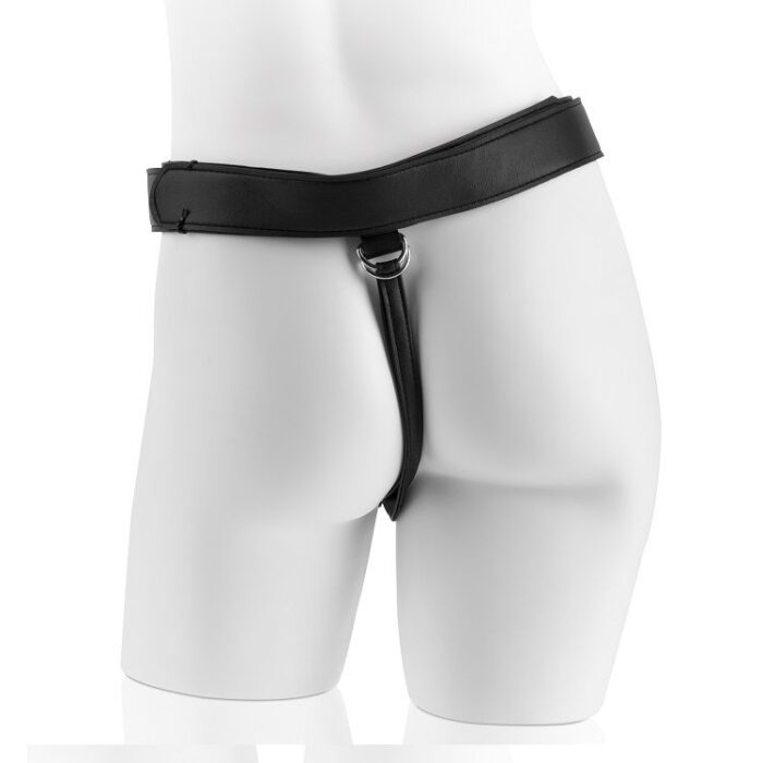 KING COCK - HARNESS CON PENE REALÍSTICO NEGRO 22.9 CM - CandyHot - Foto 1