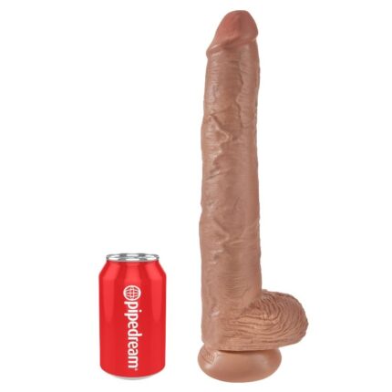 KING COCK PENE REALÍSTICO CON TESTÍCULOS 35.6 CM - CandyHot - Foto 2