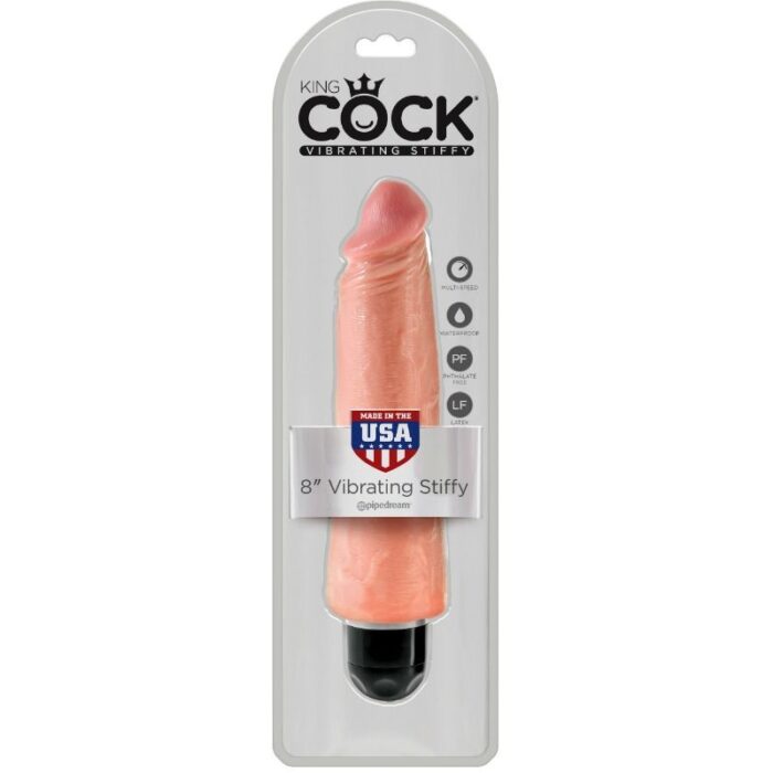 KING COCK - VIBRADOR REALÍSTICO STIFFY 20.3 CM NATURAL - CandyHot - Foto 3