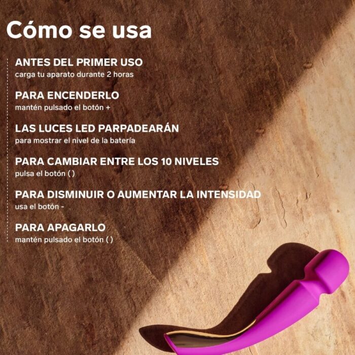 LELO - MASAJEADOR SMART MEDIUM WAND 2 VERDE AGUA - CandyHot - Foto 6