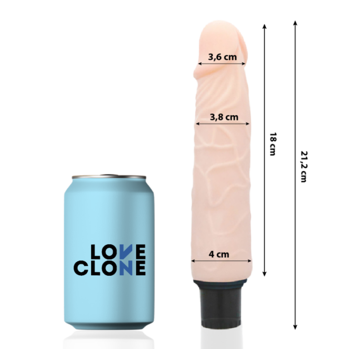 LOVECLONE - FINN VIBRADOR REALÍSTICO SELF LUBRICATION 21.2 CM -O- 3.8 CM - CandyHot - Foto 2