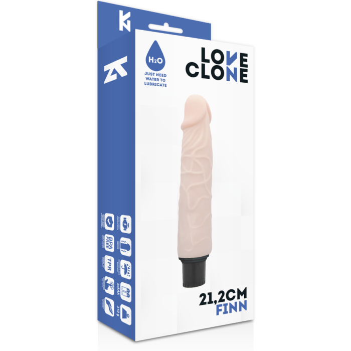 LOVECLONE - FINN VIBRADOR REALÍSTICO SELF LUBRICATION 21.2 CM -O- 3.8 CM - CandyHot - Foto 4