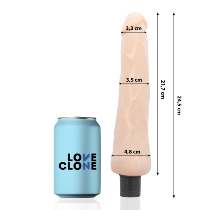 LOVECLONE - RAGNAR VIBRADOR REALÍSTICO SELF LUBRICATION 24.5 CM -O- 3.5 CM - CandyHot - Foto 2