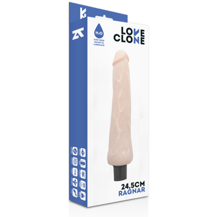 LOVECLONE - RAGNAR VIBRADOR REALÍSTICO SELF LUBRICATION 24.5 CM -O- 3.5 CM - CandyHot - Foto 4