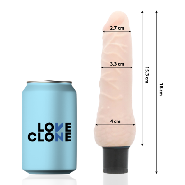 LOVECLONE - SVEN VIBRADOR REALÍSTICO SELF LUBRICATION 18.5 CM -O- 3.3 CM - CandyHot - Foto 2