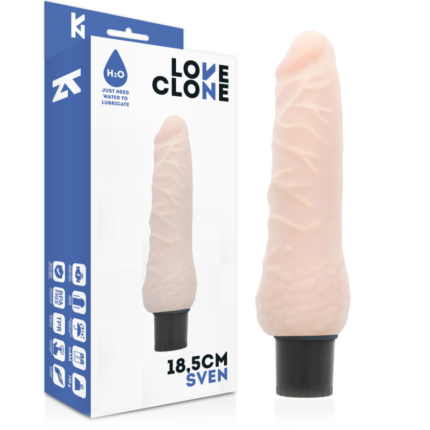 LOVECLONE - SVEN VIBRADOR REALÍSTICO SELF LUBRICATION 18.5 CM -O- 3.3 CM - CandyHot - Foto 1