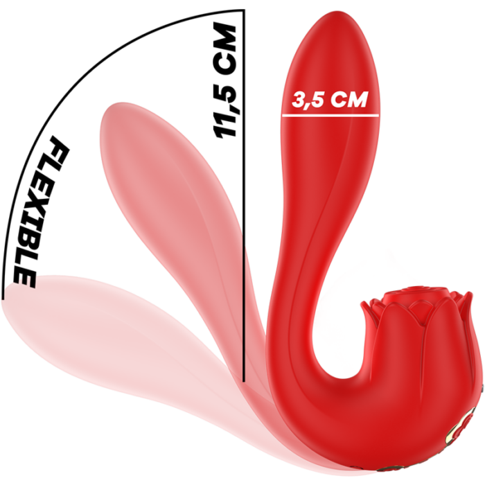 MIA - SELENA ESTIMULADOR VIBRATING + TAPPING ROJO - CandyHot - Foto 6