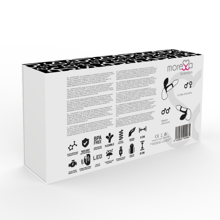 MORESSA - BRANDON POTENTE ANILLO VIBRADOR CON FUNDA DE ENGROSAMIENTO MASCULINO - CandyHot - Foto 4