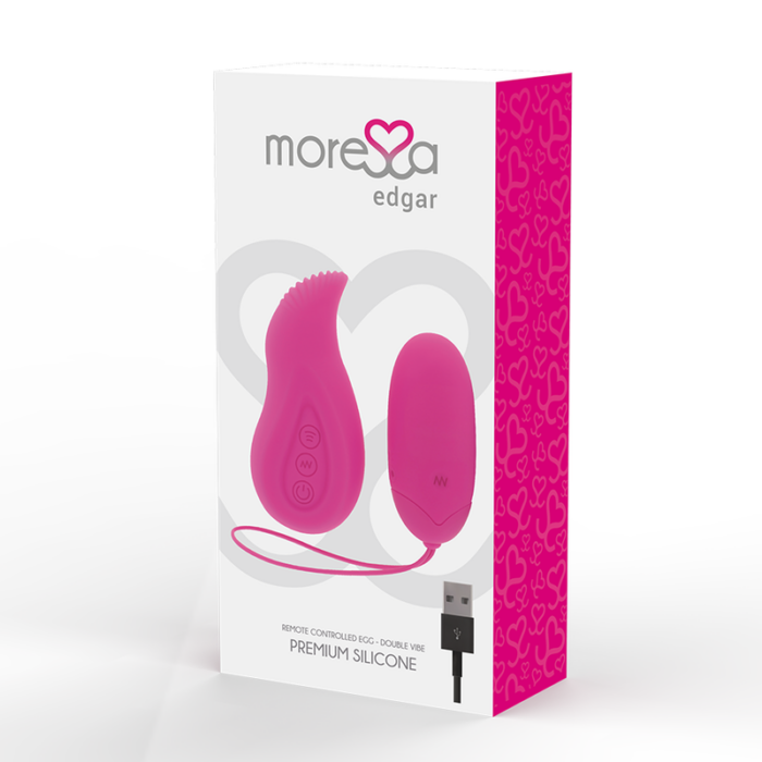 MORESSA - EDGAR SET DUO HUEVO REMOTO Y MANDO CON VIBRACIÓN INCORPORADA PREMIUM SILICONE CONTROL REMOTO - CandyHot - Foto 3