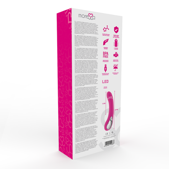 MORESSA - NELSON MASAJEADOR PUNTO G PREMIUM SILICONE RECARGABLE - CandyHot - Foto 4