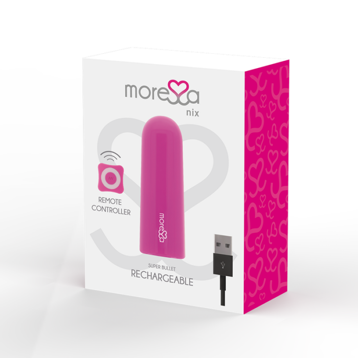 MORESSA - NIX POTENTE VIBRADOR MULTI JUEGOS CONTROL REMOTO ROSA - CandyHot - Foto 3