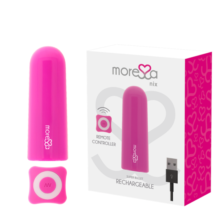 MORESSA - NIX POTENTE VIBRADOR MULTI JUEGOS CONTROL REMOTO ROSA - CandyHot - Foto 1