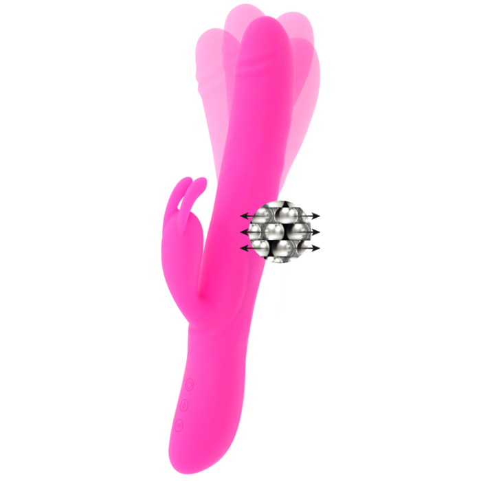 MORESSA - SOMER ROTADOR PERLADO Y POTENTE VIBRACIÓN SILICONA PREMIUM - CandyHot - Foto 2