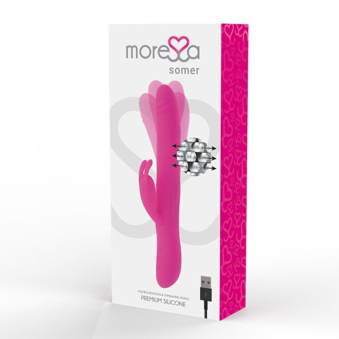MORESSA - SOMER ROTADOR PERLADO Y POTENTE VIBRACIÓN SILICONA PREMIUM - CandyHot - Foto 4