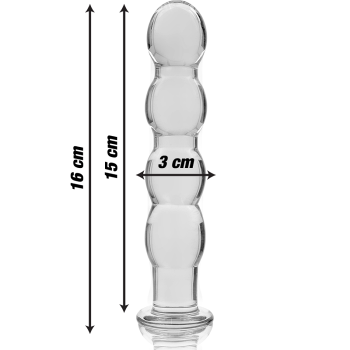 NEBULA SERIES BY IBIZA - MODELO 10 DILDO CRISTAL TRANSPARENTE 16.5 CM -O- 3.5 CM - CandyHot - Foto 3