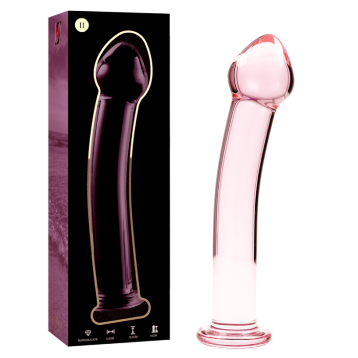 NEBULA SERIES BY IBIZA - MODELO 11 DILDO CRISTAL ROSA 16 CM -O- 3 CM - CandyHot - Foto 1