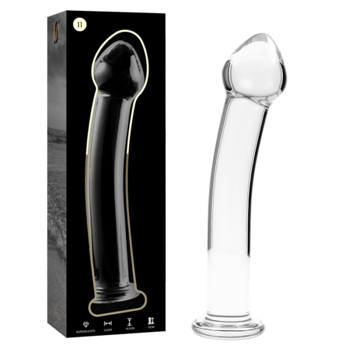 NEBULA SERIES BY IBIZA - MODELO 11 DILDO CRISTAL TRANSPARENTE 16 CM -O- 3 CM - CandyHot - Foto 1