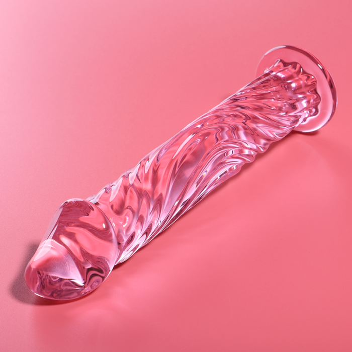 NEBULA SERIES BY IBIZA - MODELO 12 DILDO CRISTAL ROSA 17 CM -O- 3.5 CM - CandyHot - Foto 2