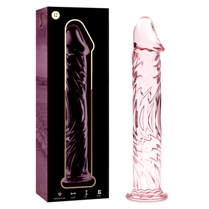 NEBULA SERIES BY IBIZA - MODELO 12 DILDO CRISTAL ROSA 17 CM -O- 3.5 CM - CandyHot - Foto 1