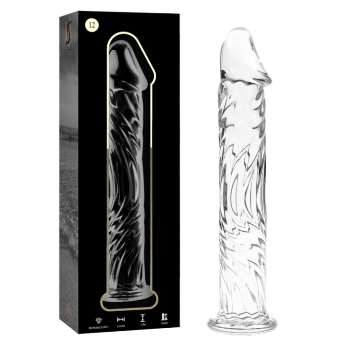 NEBULA SERIES BY IBIZA - MODELO 12 DILDO CRISTAL TRANSPARENTE 17 CM -O- 3.5 CM - CandyHot - Foto 1